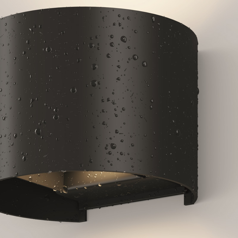 Уличный настенный светильник Maytoni Fulton O573WL-L6B, черный/матовый