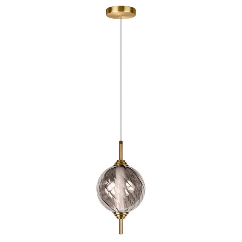Подвесной светильник *15*-27,5 см, 1*LED*30W, 4000K, LOFT IT Helix 10421/B Smoke, бронзовый