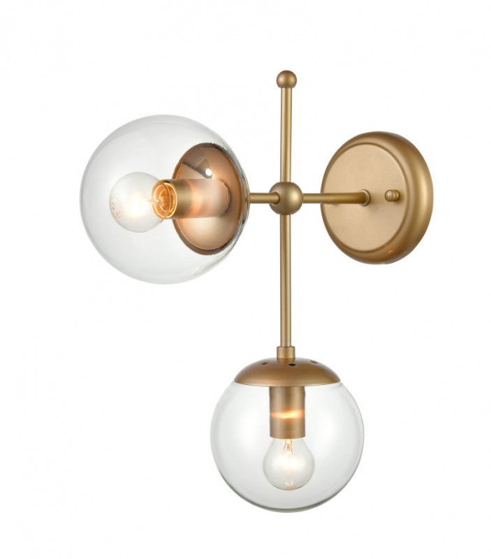 Бра 35*13*39 см, 2*E14 шампань Vele Luce Modena VL5014W02