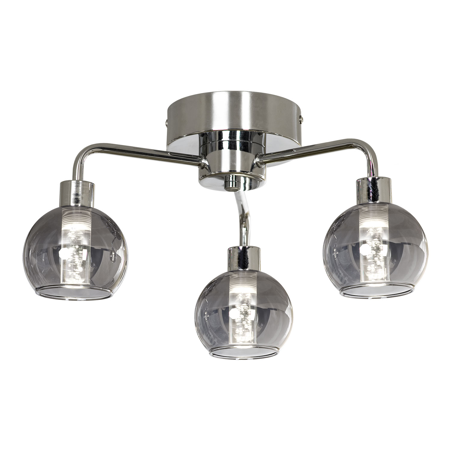 Люстра потолочная 36*17 см, 3*LED*4W 3900K Lussole Aqua LSP-7170 хром