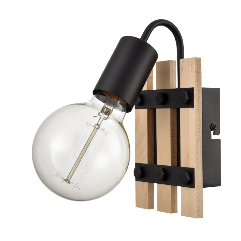 Бра 12*11*20 см, 1*E27 черный, бежевый Vele Luce Tendenza VL6492W01