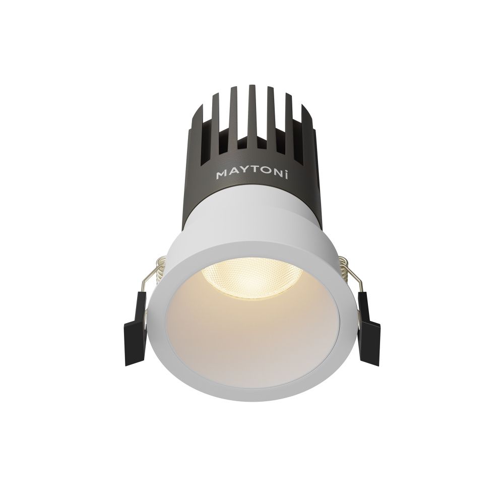 Встраиваемый светильник 8*11 см, вр 7 см, *LED*15W, 3000K, Maytoni Dip DL118-15W-3K-W, Белый