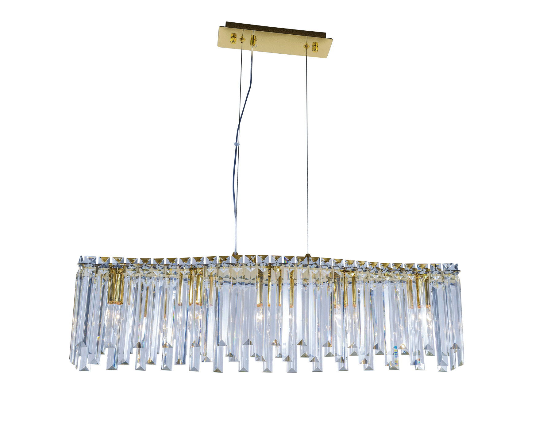 Люстра 760*150*230, 5*E14, 40W NewRgy Cristallo 5706E/5A GOLD+CLEAR, Золото+прозрачный