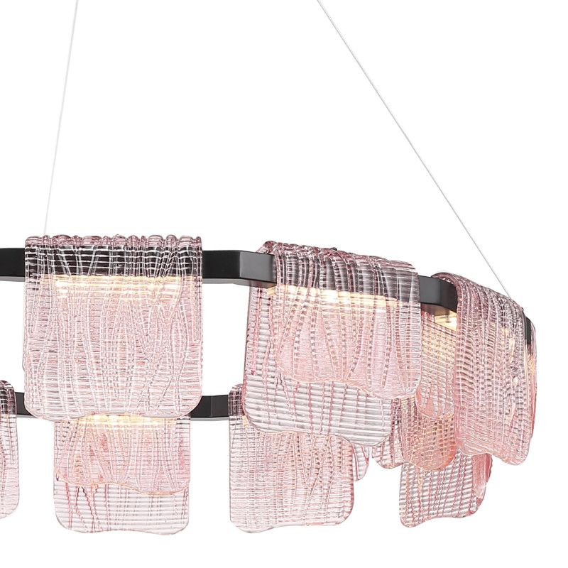 Подвесная люстра 80*150 см, 1*LED*66W, 4000K, ST-Luce Voile SL6021.403.66, черный
