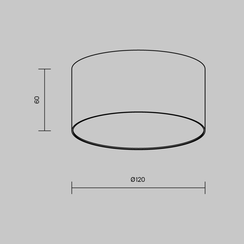 Накладной светильник 12*12*6 см, LED, 12W, 3000К, Maytoni Technical Zon C032CL-12W3K-RD-B черный