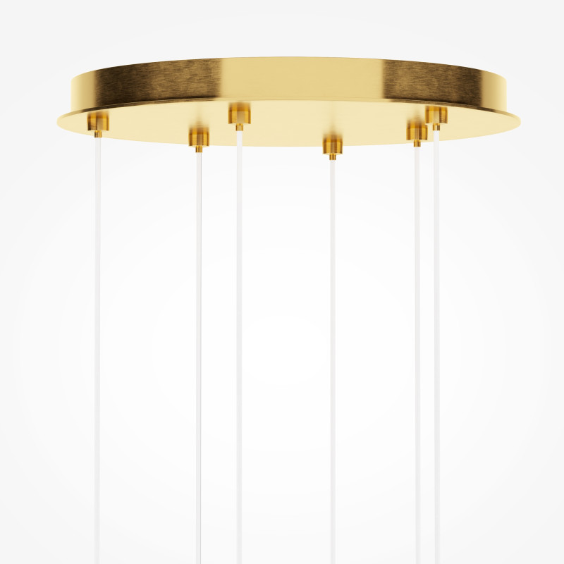 Каскадная люстра 43*43*365 см, LED, 3000К, Maytoni Foresight MOD347PL-L48BS3K латунный