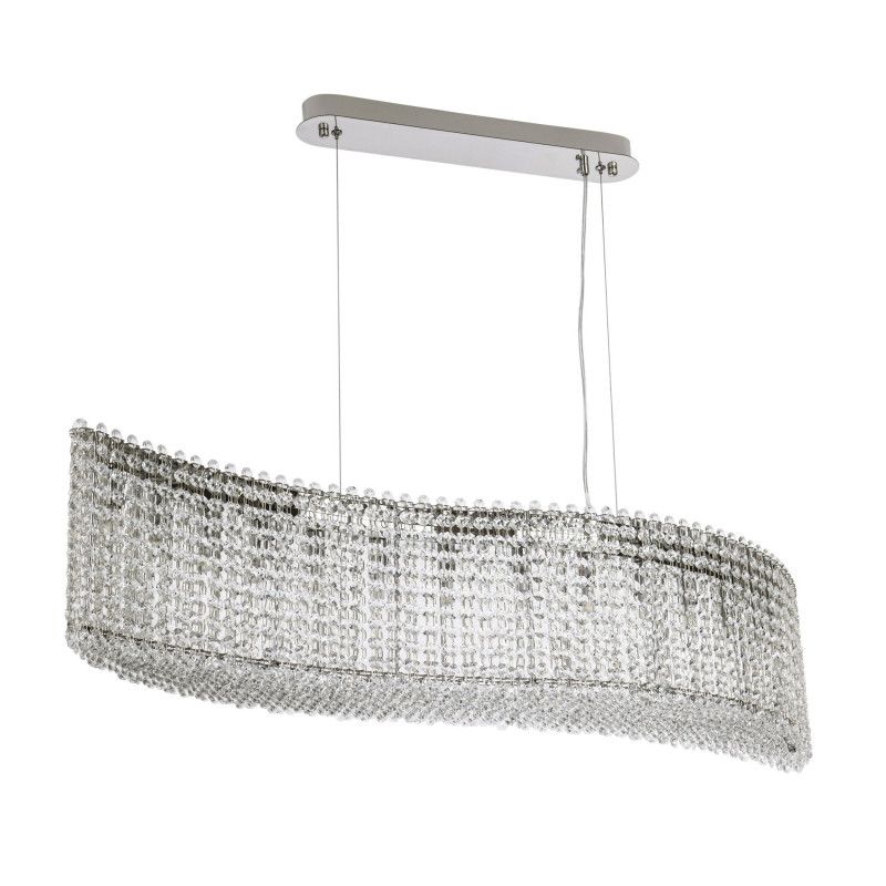 Подвесная люстра 120*20*120 см, G9 14xG9W, Хром MODELUX ML.321.14