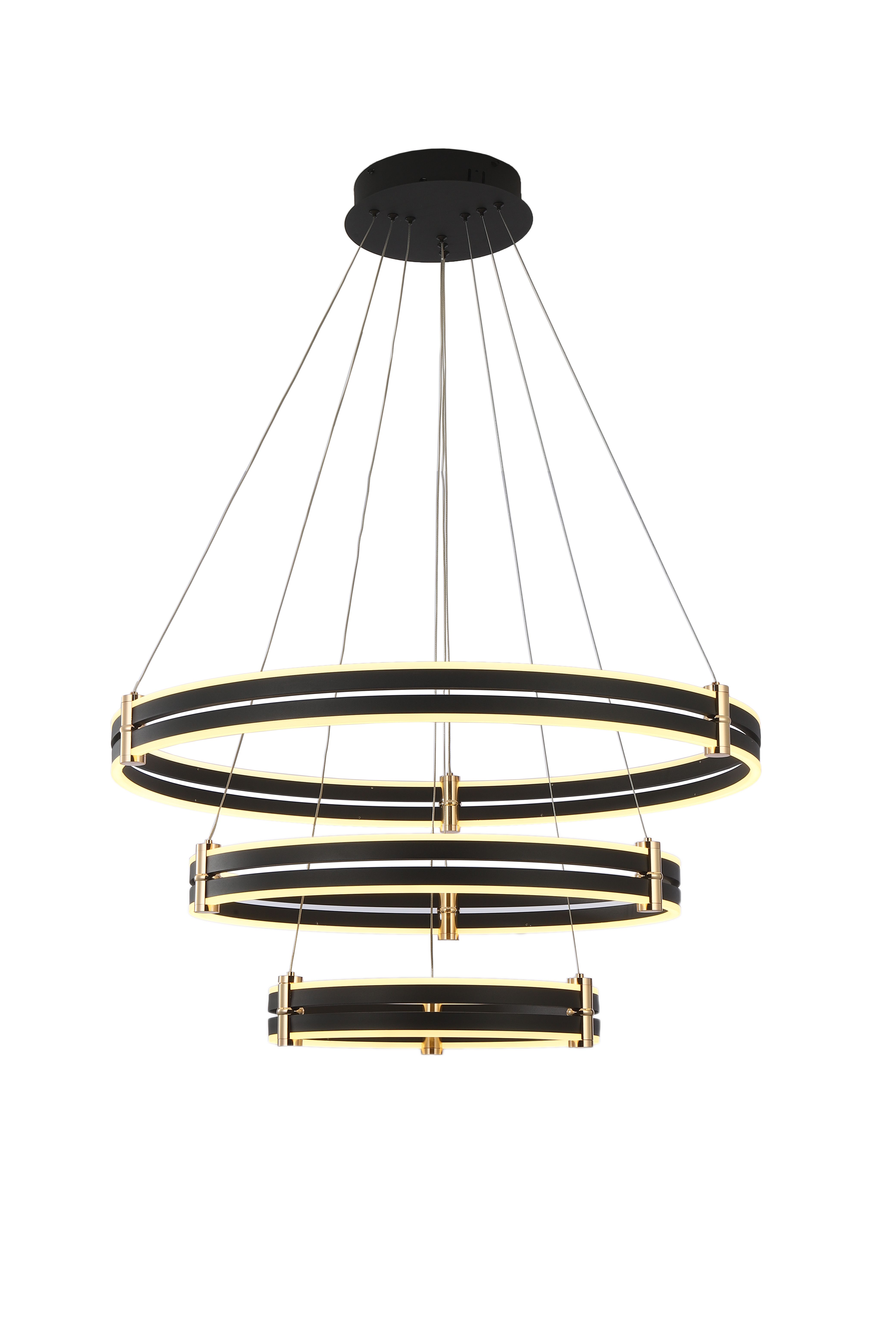 Светильник подвесной 40/60/80 см, LED 228W 3000/4000/6000K антрацит Zortes Duble-r ZRS.30515.228