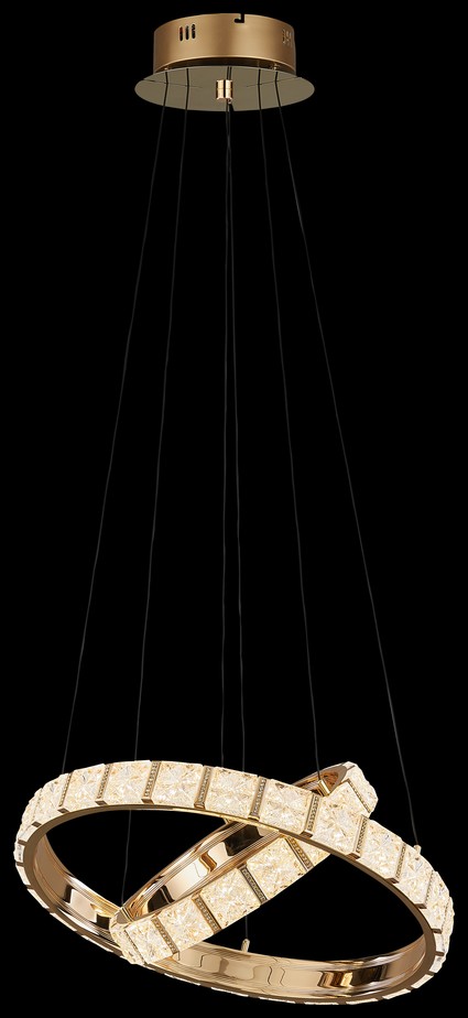 Светильник подвесной Wertmark Vera WE458.02.303, 60*60 см, золото