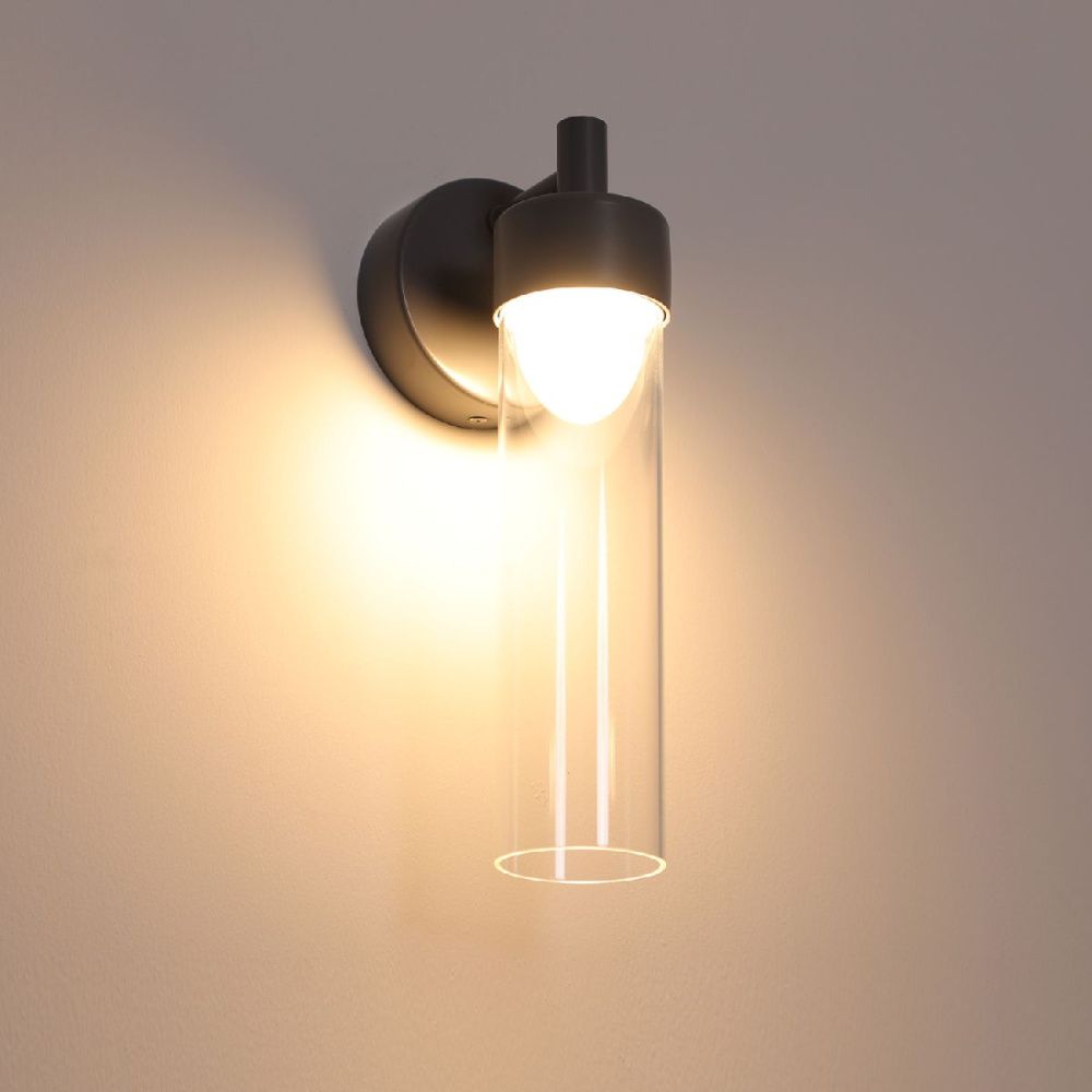 Уличный настенный светильник 29 см, 5W, 3000K, Favourite Outdoor 4703-1W, серый