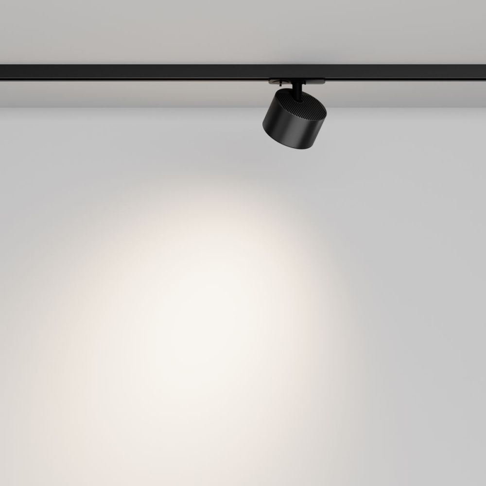 Трековый однофазный светильник 8 см, Maytoni Glare TR225-1-GX53-B, черный