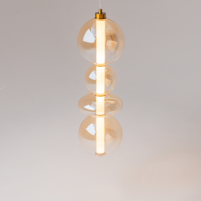 Подвесной светильник 20*20*387 см, LED, 36W, 3000К, Maytoni Futuro MOD307PL-L36BS3K латунный