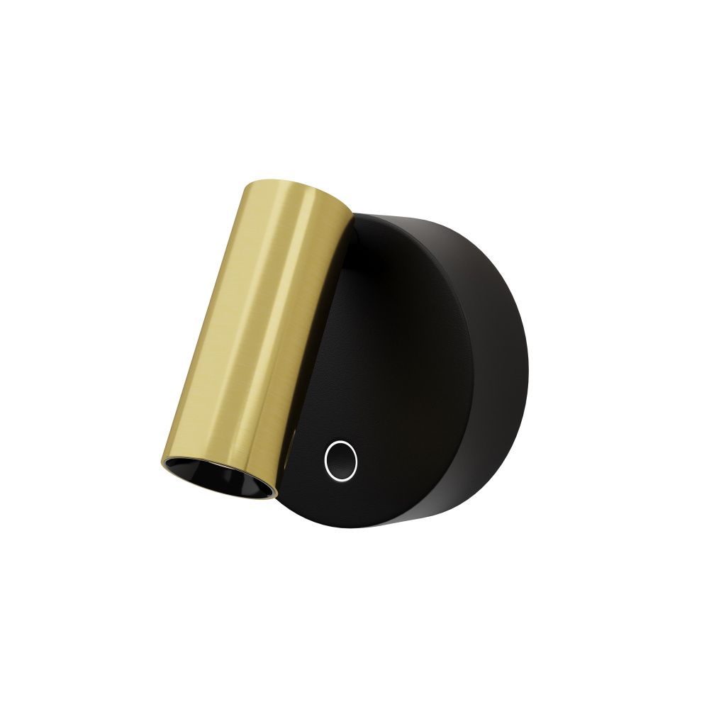 Бра 6,5 см, LED*3W, 3000K, Maytoni Twist C081WL-L3BBS3K, Черный и Латунь