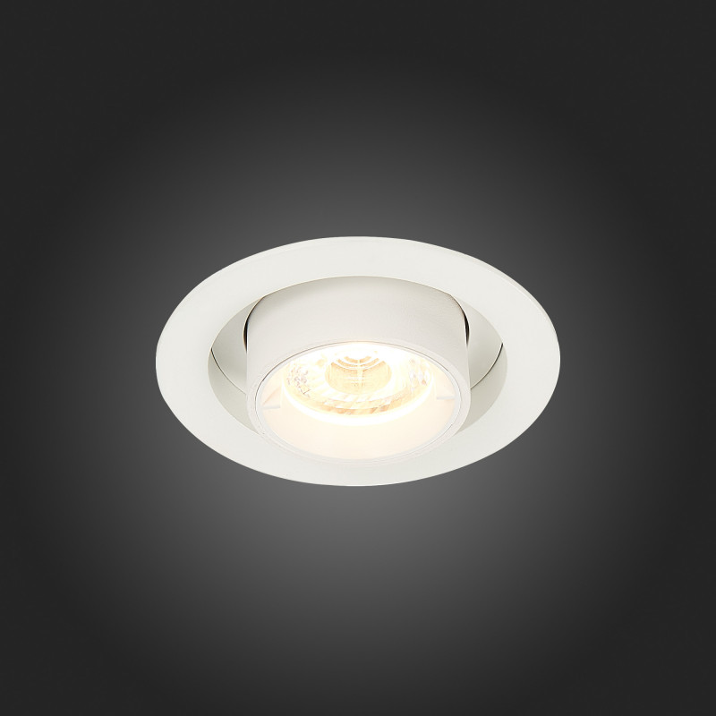 Встраиваемый светильник 9 см, 12W 3000K ST LUCE Встраиваемые светильники ST702.138.12 Белый
