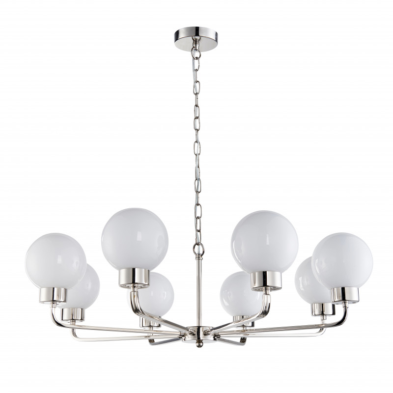 Подвесная люстра Favourite Priscis 2598-8P, D800*H250/1300, полированный никель