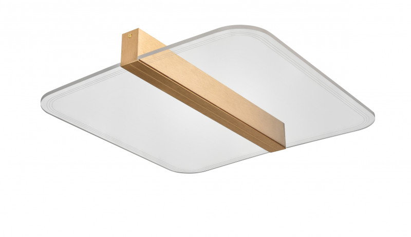 Потолочный светильник 52*52*7 см, 1*LED золото Vele Luce Futuro VL7224L21