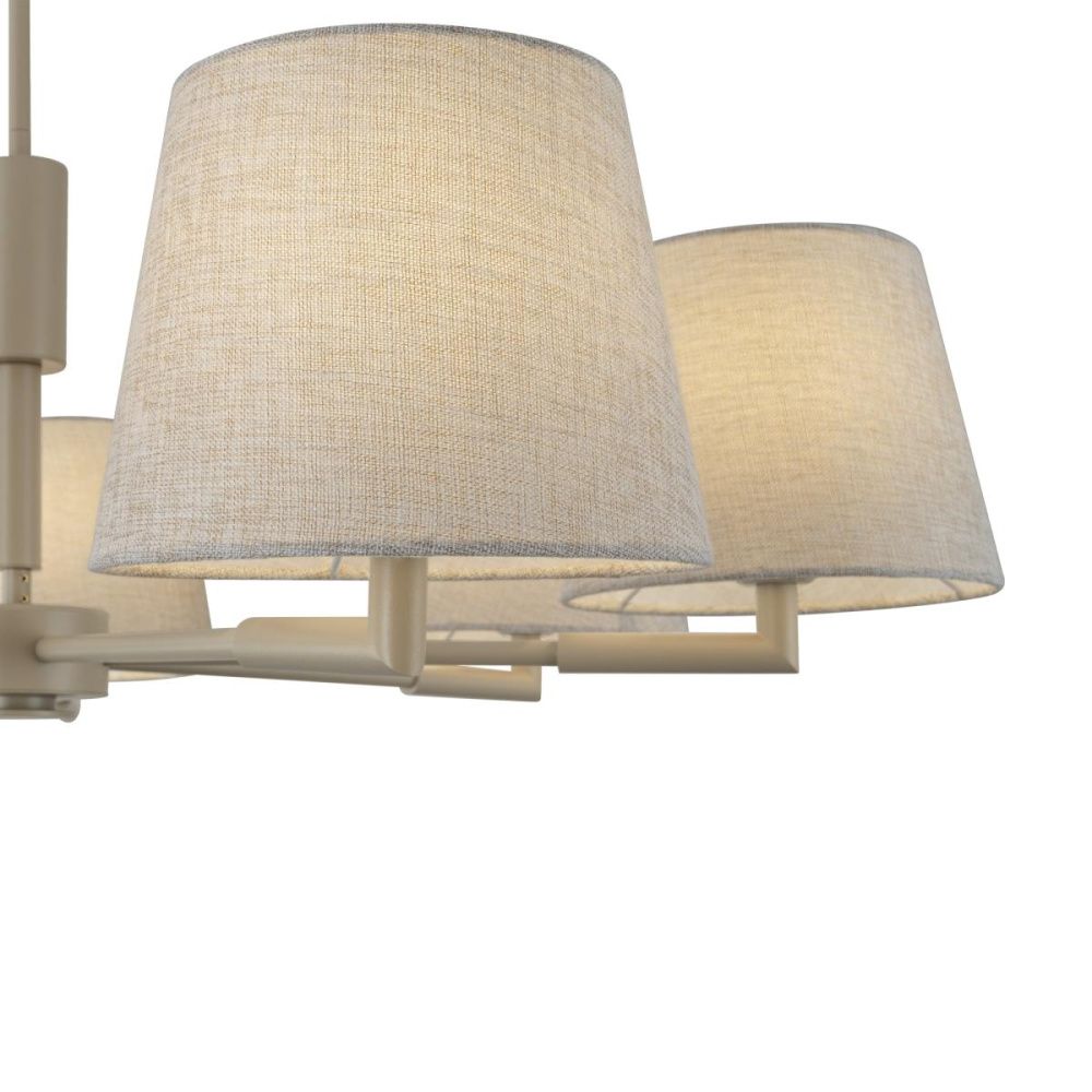 Люстра на штанге 76 см, Freya Butler FR2057PL-05BG, бежевый