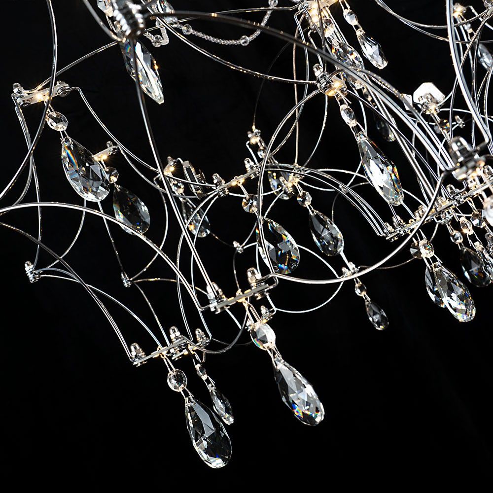 Люстра **-60 см, *LED*30W, 3000-6000K, Modelux  ML.7815.600P  CH, Хром