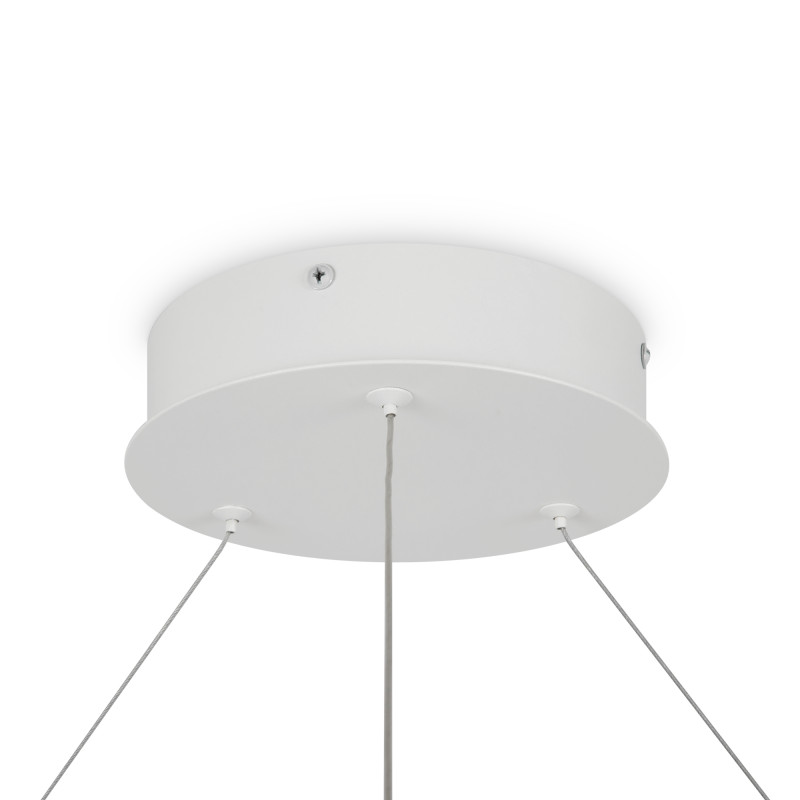 Подвесной светильник 120*120*127,5 см, LED, 80W, 3000К-4000К, Maytoni Rim MOD058PL-L65WK белый