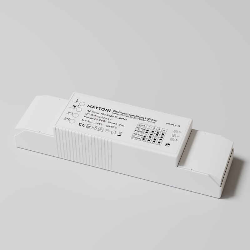 Блок питания 15,2*4*3 см, Maytoni Technical psl-dl PSL-DL40-3CCT-550-700mA белый