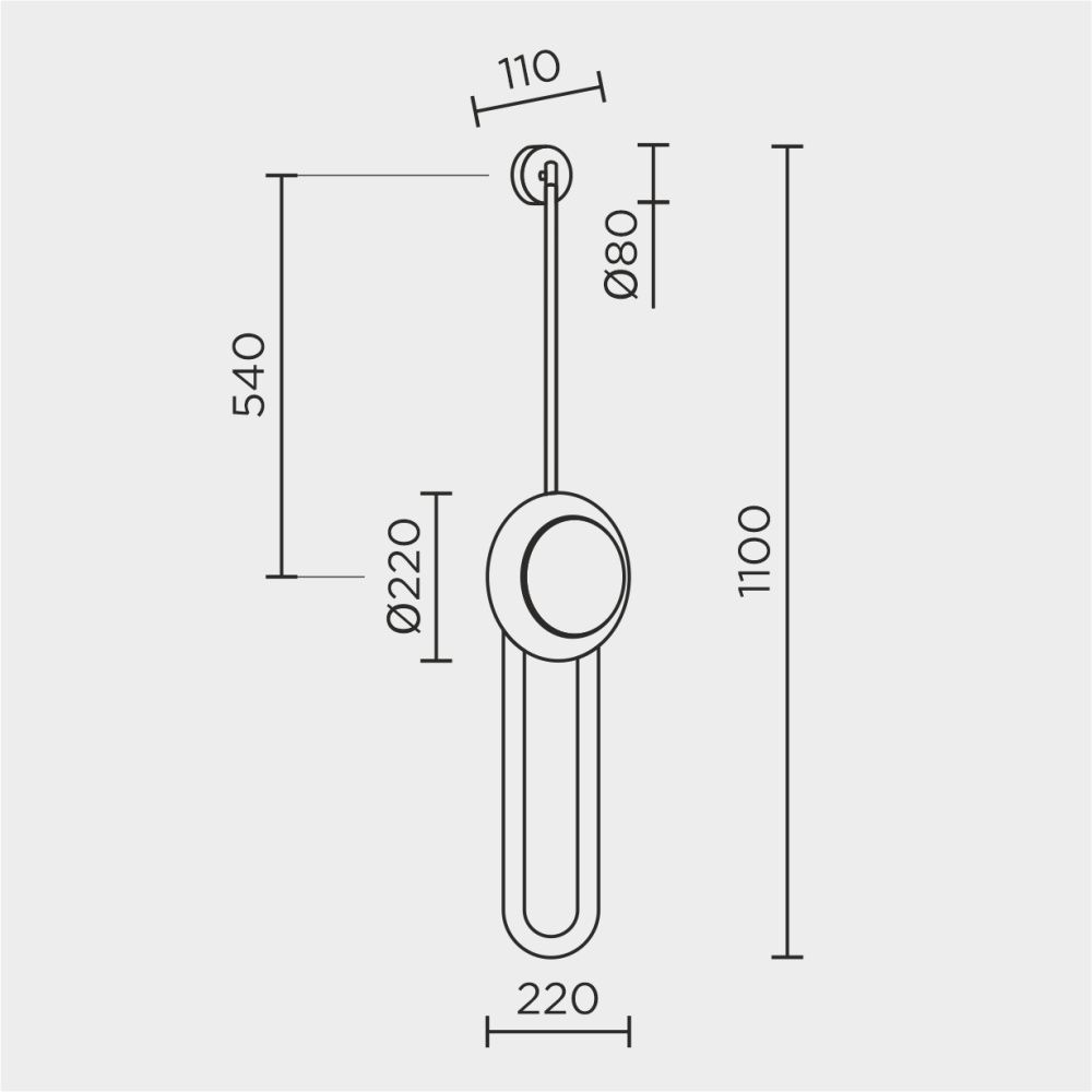 Настенный светильник MODESTYLE MS.5047.01 BS бронза