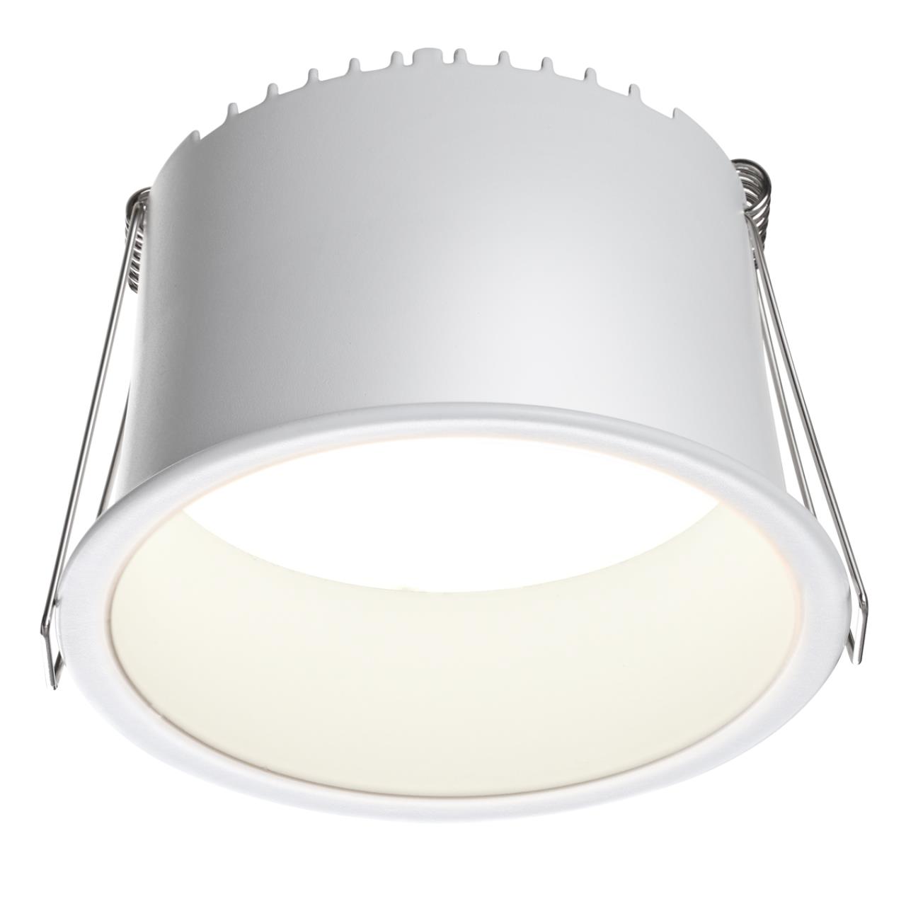Светильник встраиваемый светодиодный 9,8*9,8* см, LED 12W*3000 К, Novotech Spot Tran, белый, 359236
