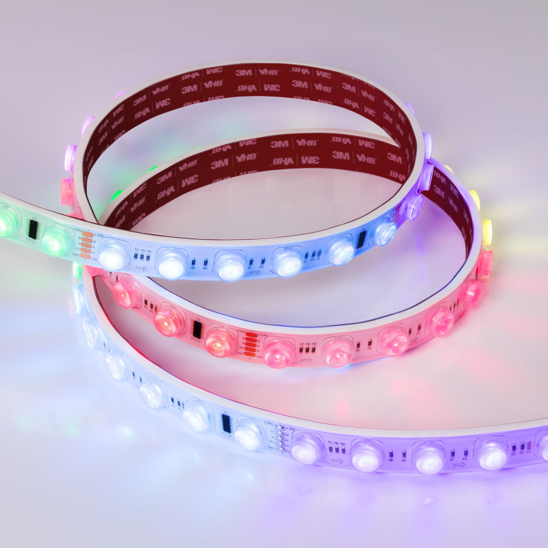 Лента герметичная DMX-FLT-PS-S36-23mm 24V RGB-PX6 (20 W/m, IP67, 30deg, 5m), Arlight 038297. Цена указана за 5 метров. Продается кратно 5 метрам.