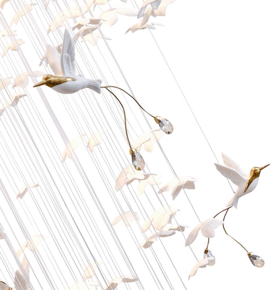 Люстра подвесная 100 см, Stilfort 4041/01/300P, белый