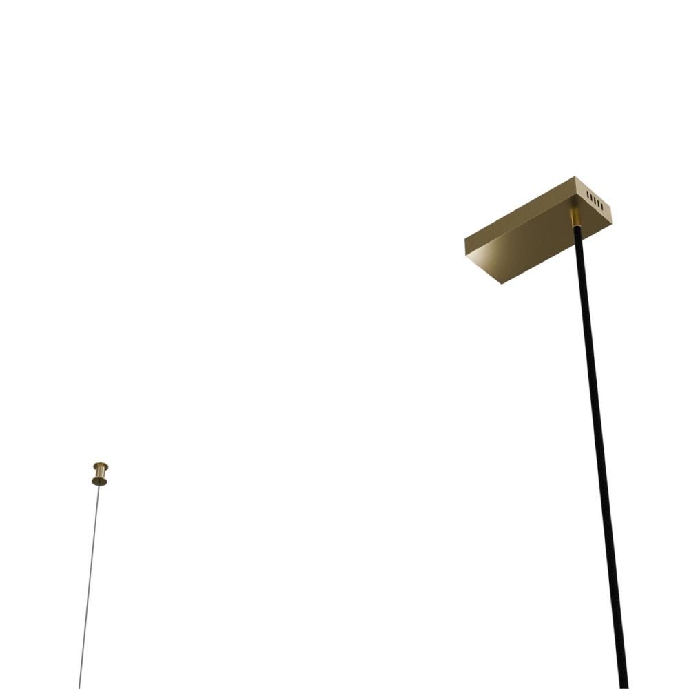 Светильник подвесной 118*15-190 см, 1*LED*42W, 3000-6000K, Lightera Manitoba LE111L-118GA WIFI IRON, золотой