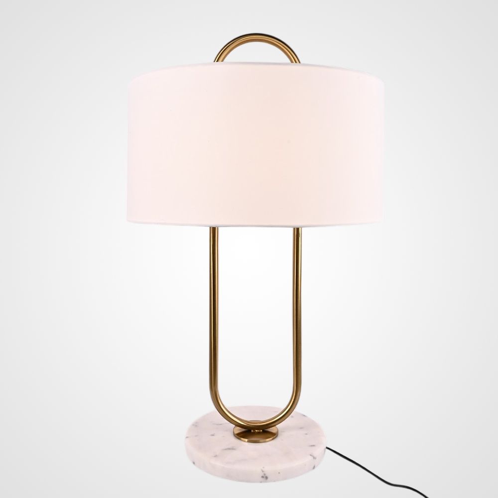 Настольная лампа Marston Table Lamp 43*43*84 см, 2*E14*40W, ImperiumLoft 43.358, Золотистый, Белый
