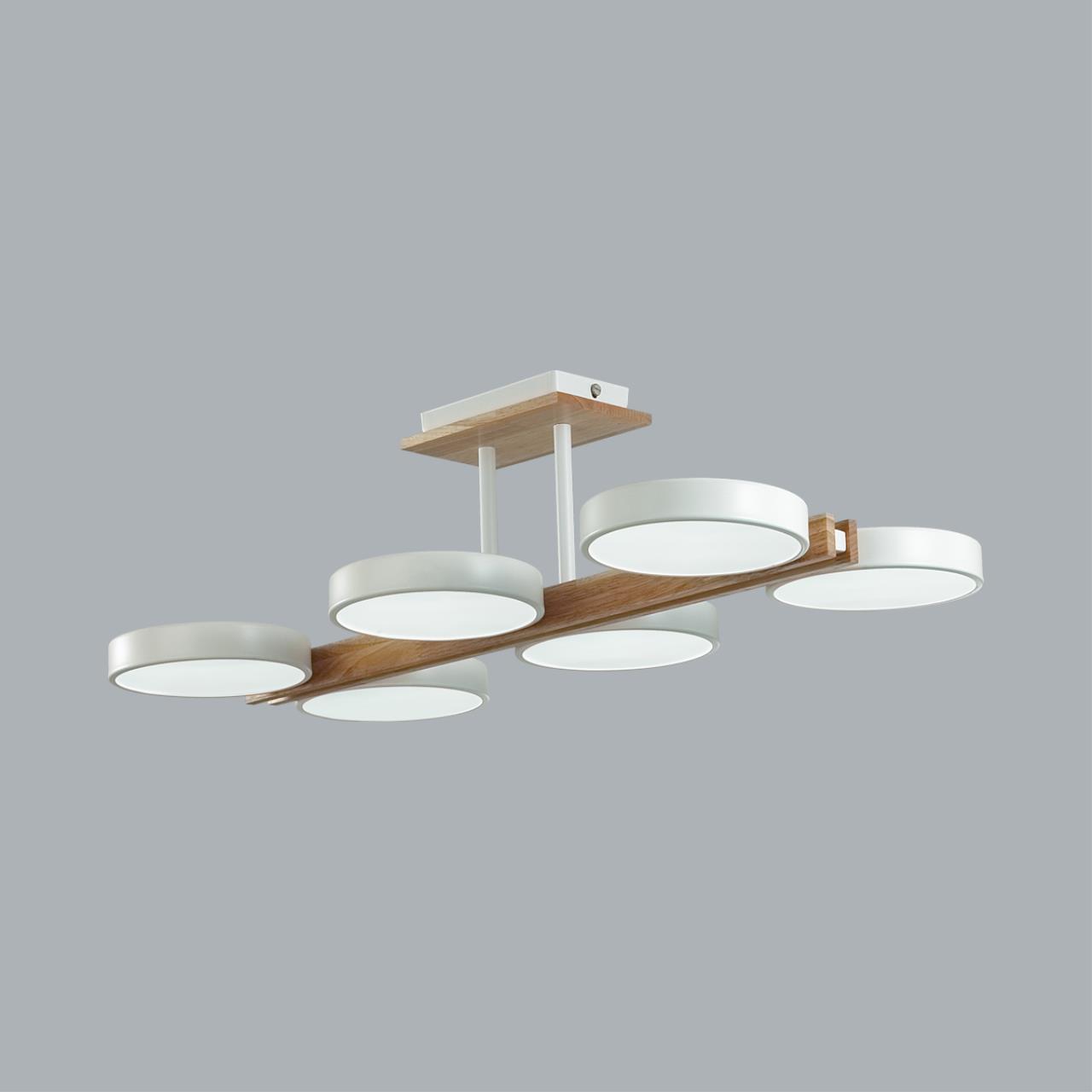 Потолочный светильник 33*65*17 см, 1*LED*72W 3000-4000-6000K Lumion Plato 8030/108CL белый, дерево