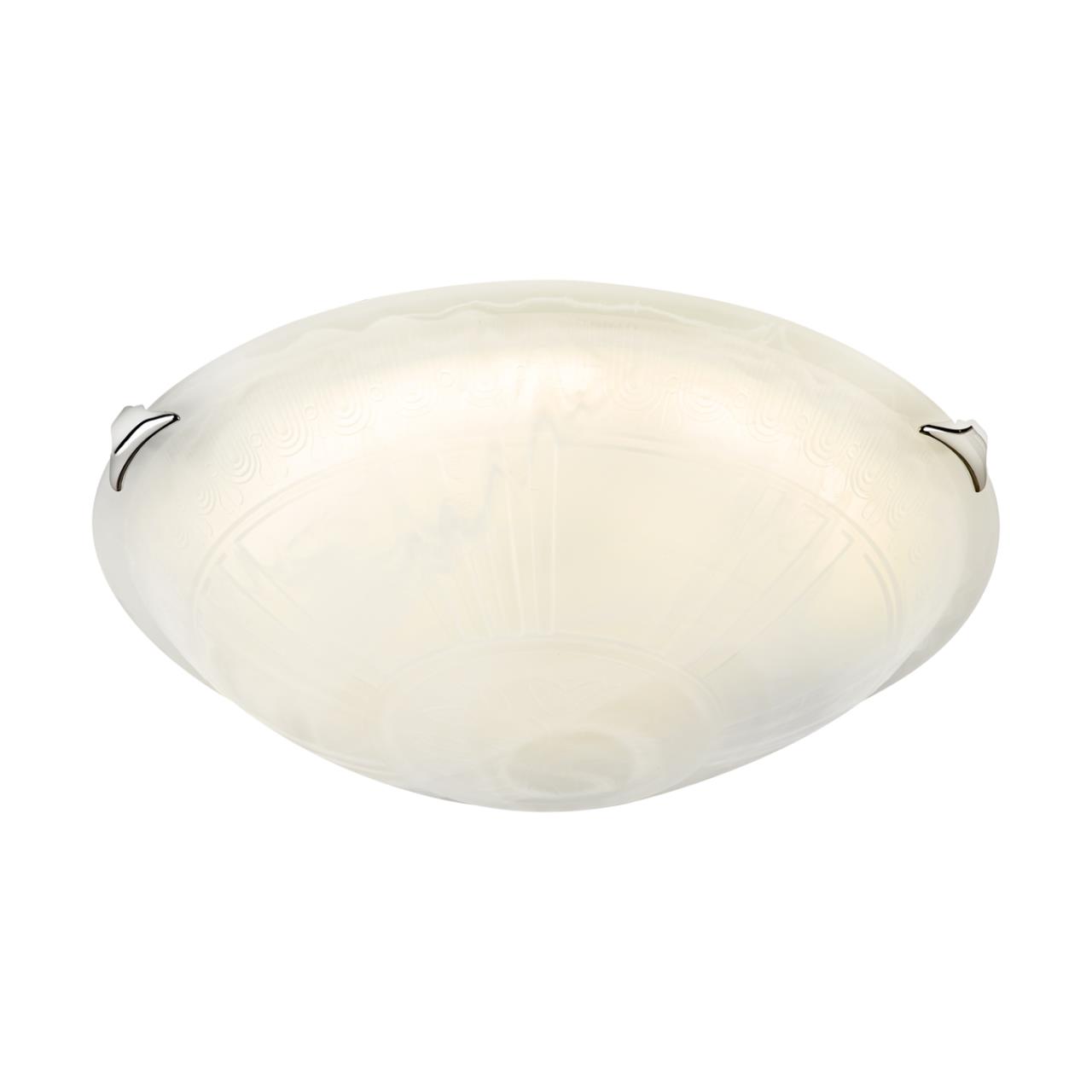Cветильник 40,5*12,5 см, LED 48W, 4000 К, IP20, белый/хром, стекло Sonex Lufe, 7601/DL