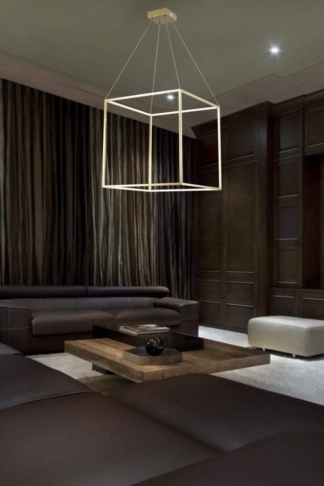 Люстра 65*65*120 см, 12 лент.*LED*80W, K, Lucia Tucci Exo EXO 3350.640 gold, золотой