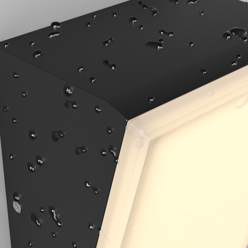 Светильник настенный 9*7*18 см, LED, 10W, 3000К, Maytoni Brick O436WL-L10GF3K1 серый