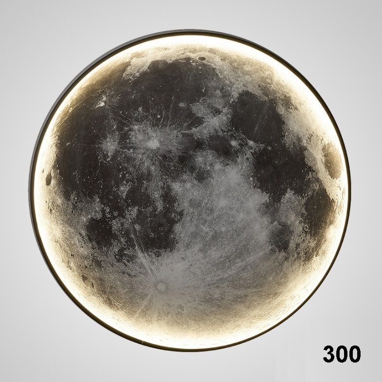 Светильник DZN-12565 ЧЕРНЫЙ  D300/H40/1/LED/15W/4500K COSMOS-MOON 24-09