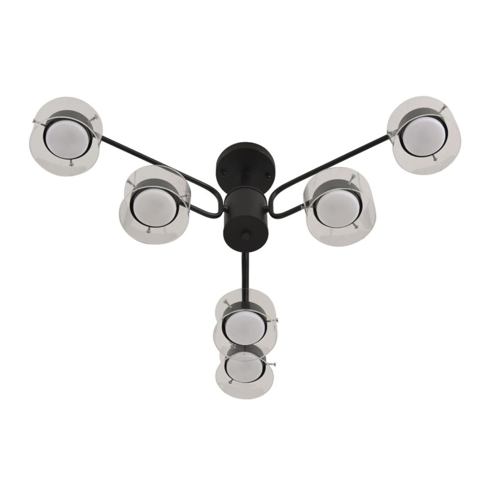 Светильник потолочный *96*29-29 см, 6*GX53 LED*7W, Lumion Natalina LUM8349/6C, черный