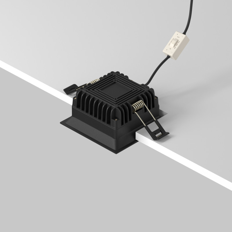 Встраиваемый светильник Downlight 8*8*4,5 см, 8W, 3000-4000-6000K 120° Maytoni Technical Okno DL056-8W3-4-6K-B черный