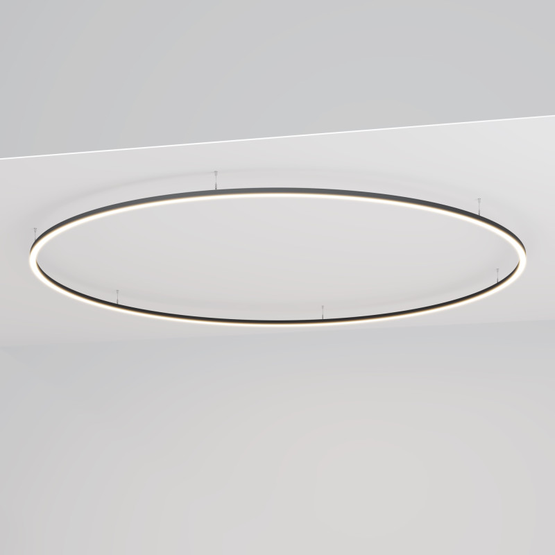 Радиусный профиль Maytoni Led strip ALM-3535R-B-D-45°-3M, черный