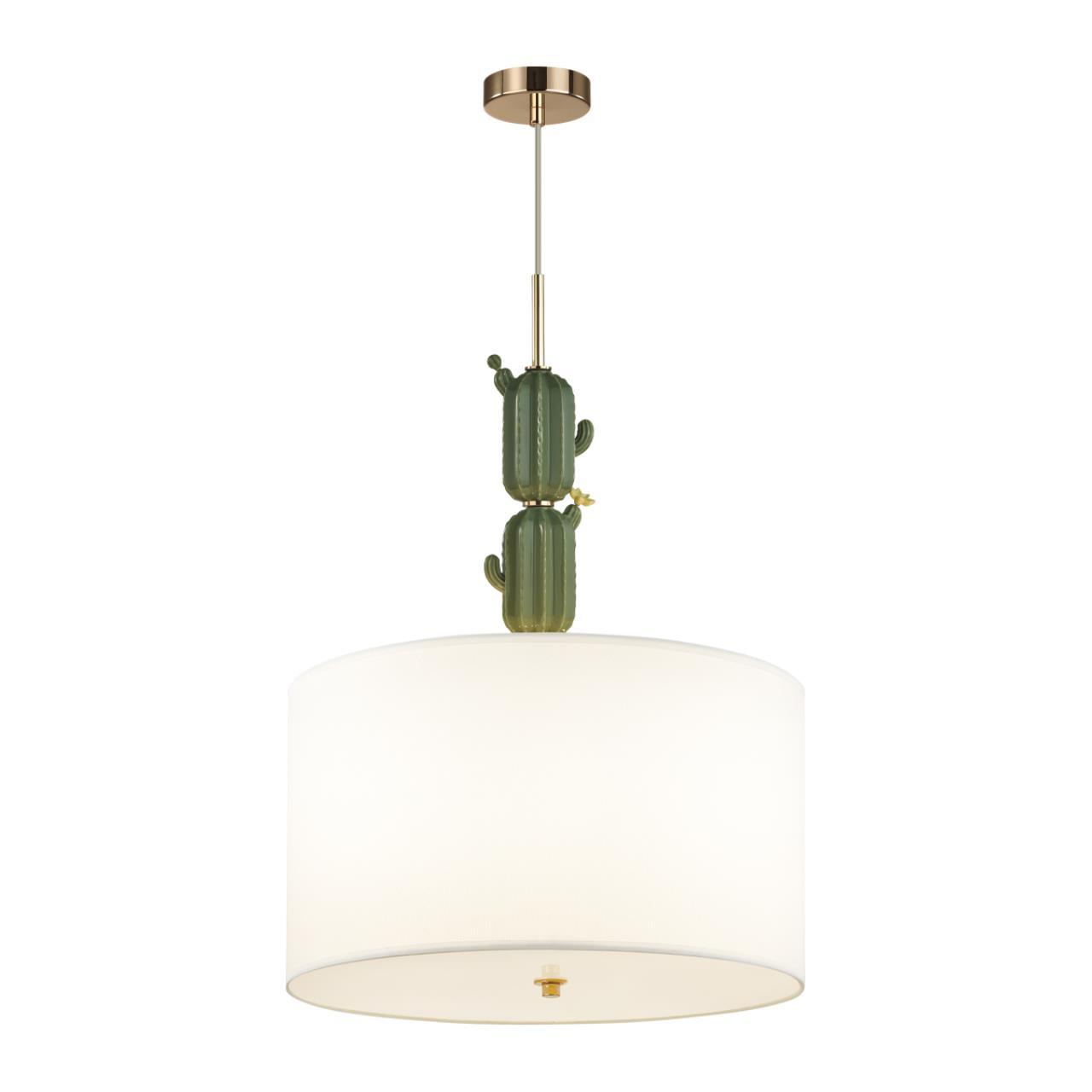 Люстра  45*45*64-215 см, 3*E27*3*60W Odeon Light Cactus 5425/3 золотой