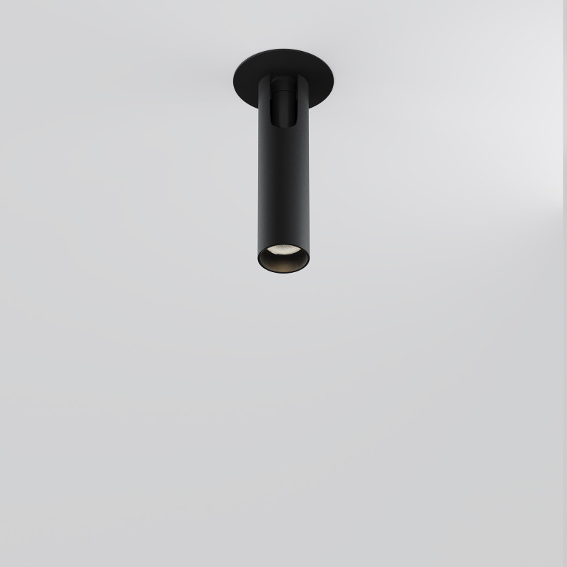 Встраиваемый светильник 3*3*15,1 см, LED, 6W, 3000К, Maytoni Technical Focus T C141RS-L125-6W3K-B черный