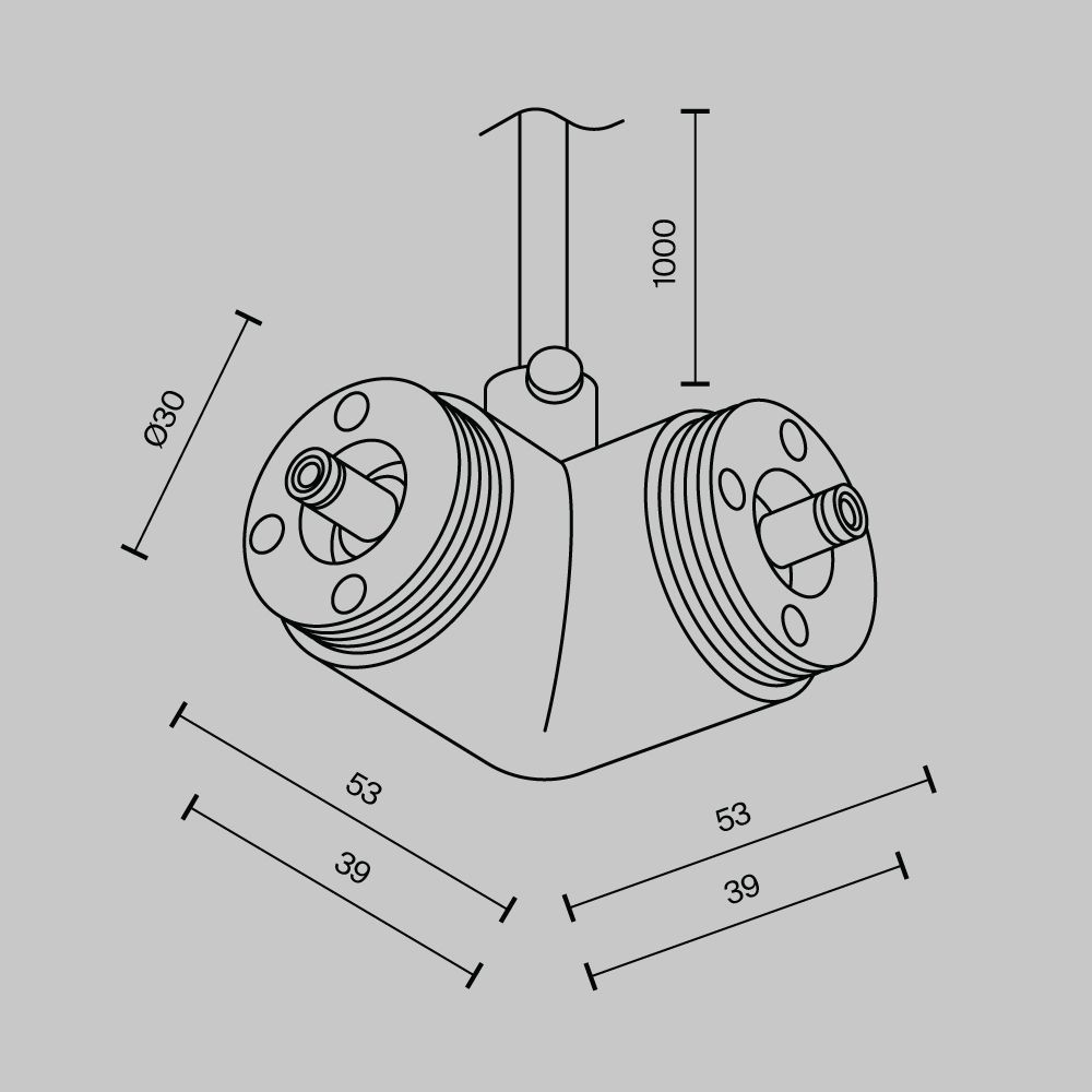 Угловой коннектор с вводом питания Maytoni Shelf CA014LC-P-B, черный