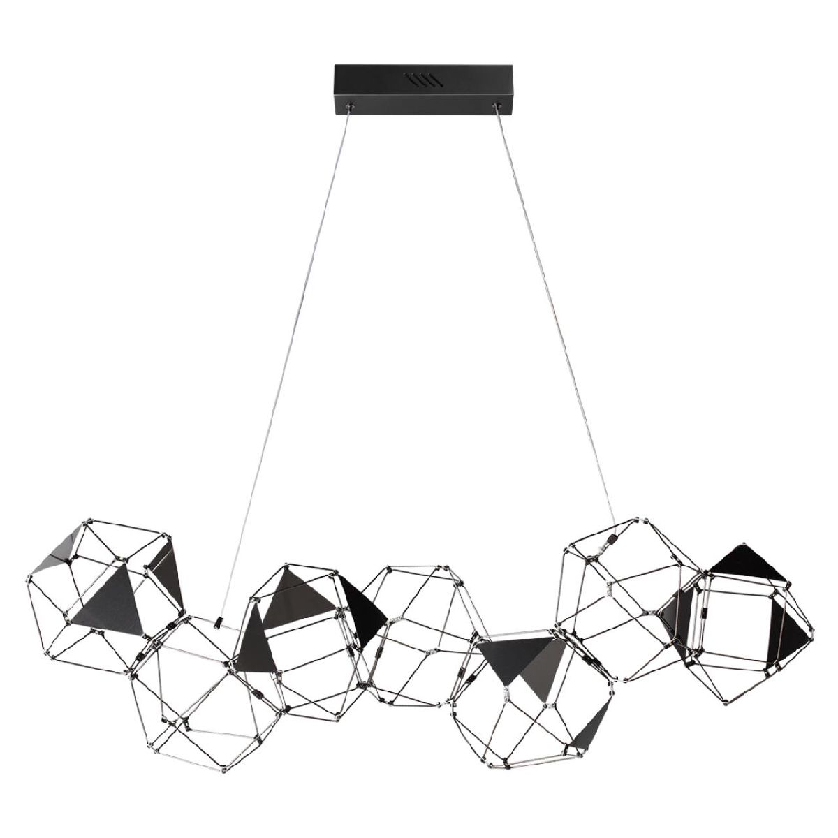 Светильник 95 см, 32W, 4000K, Odeon Light Trellis 5087/32L, хром черный