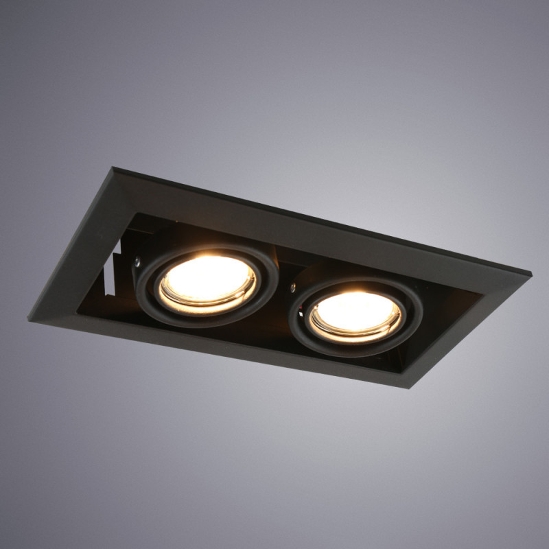 Встраиваемый стандартный светильник Arte Lamp A5941PL-2BK, черный
