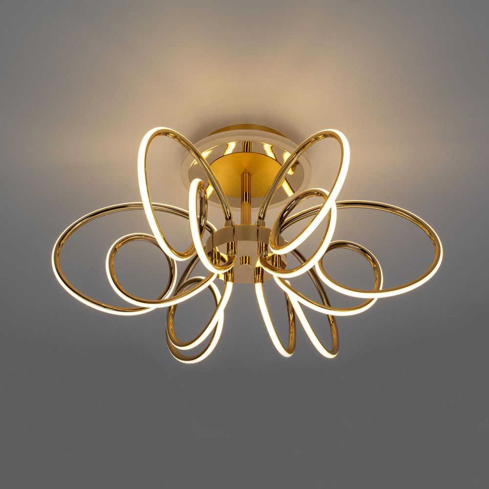 Светильник 62 см, 100W, 3000-5500K, Citilux SALMA SMART CL224A162 RGB LED, золото