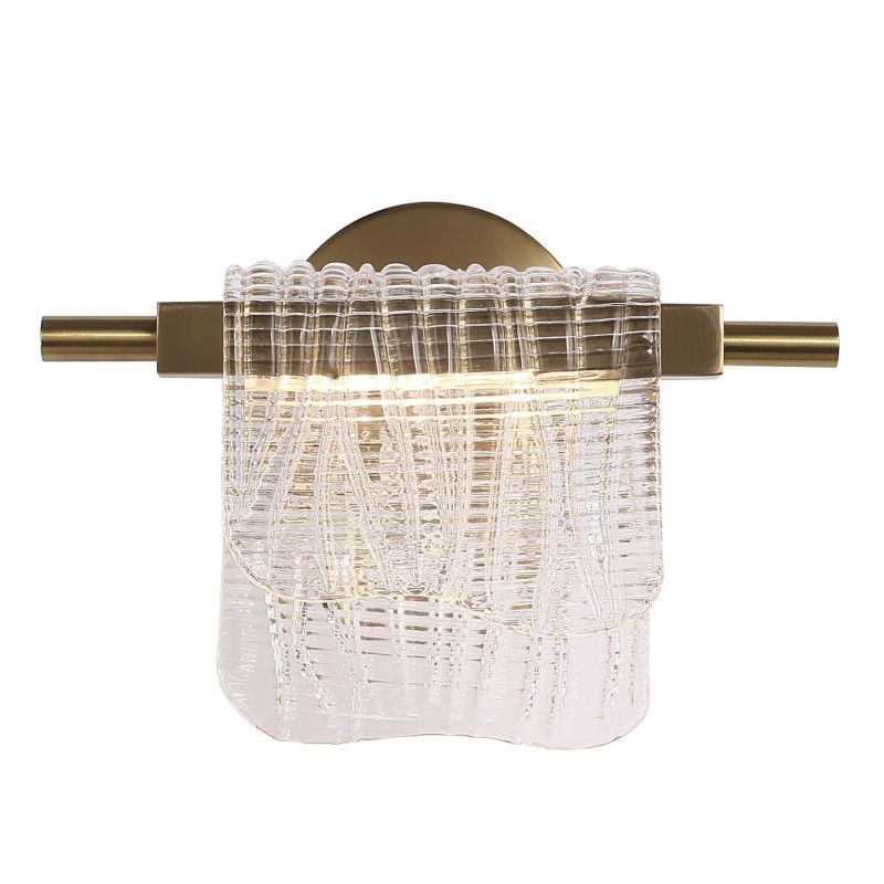 Бра 13*27*18,5 см, 1*LED*6W, 3000K, ST-Luce Voile SL6021.201.06, золотой