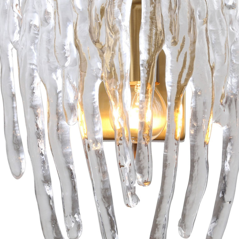 Бра Favourite Lollipop 2764-1W, D130*W220*H300, латунь, декоративные элементы из прозрачного стекла