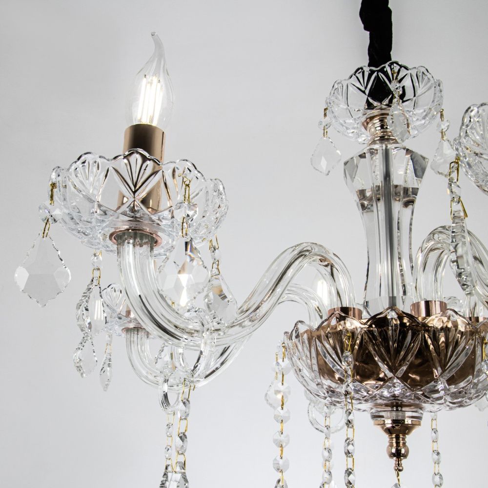 Подвесная люстра 64*64*115 см, Е14 6x40W, , Золото MODELUX premium ML.7151.6P