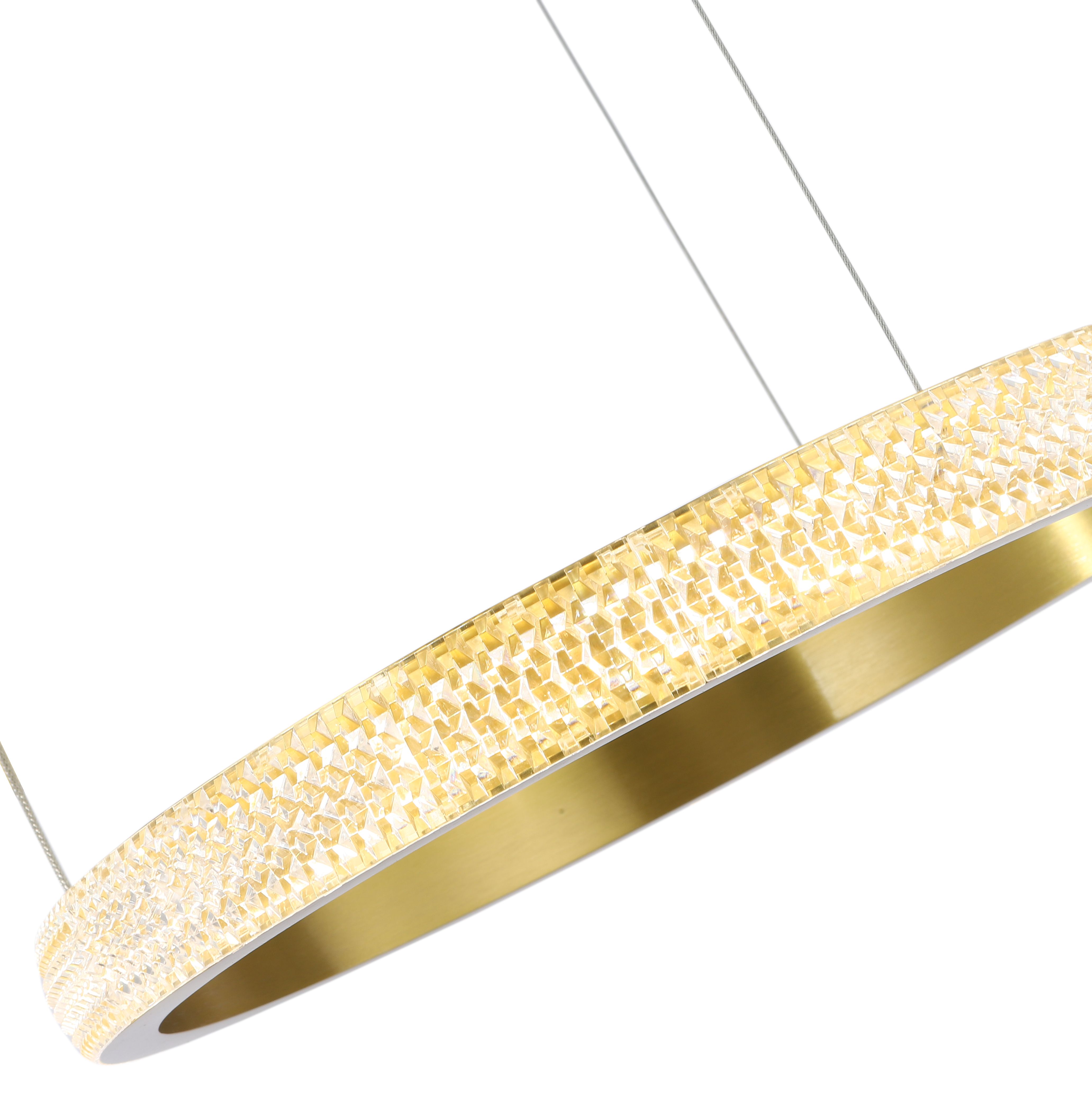 Светильник подвесной 40/60/80 см, LED 114W 3000/4000/6000K бронза Zortes Lidia1 ZRS.30111.114