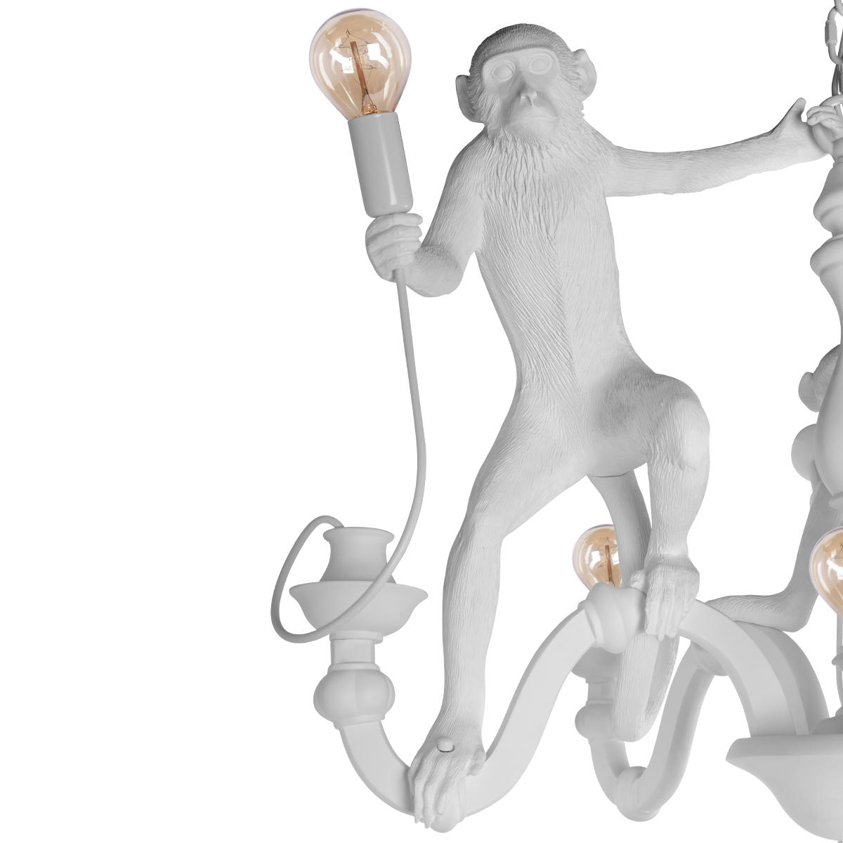 Подвесной светильник 80*100 см, 5*E27 LOFT IT Monkey 10314 White белый