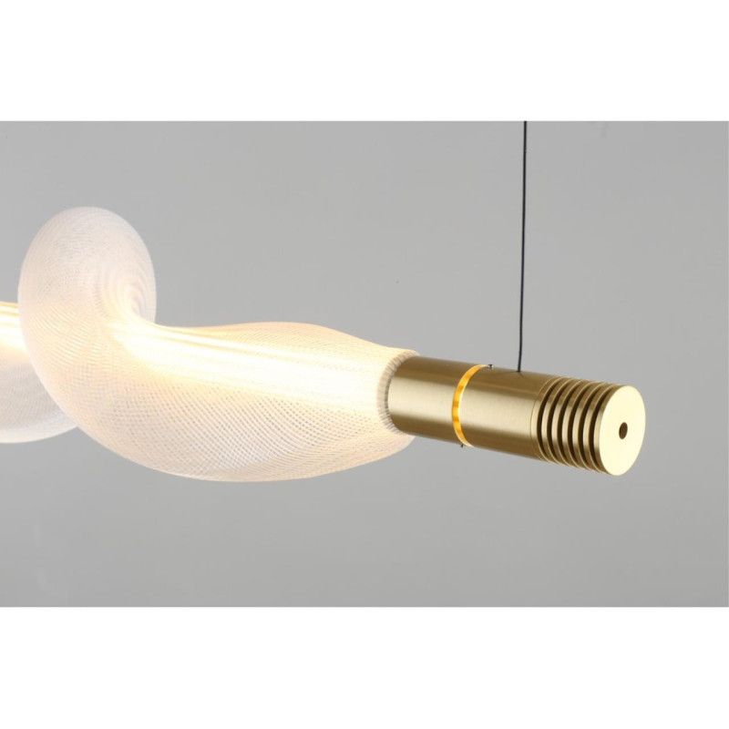Подвесной светильник 100*20*60-200 см, 1*LED, 12W, 3000K, Aployt Adilin APL.647.03.12, латунный